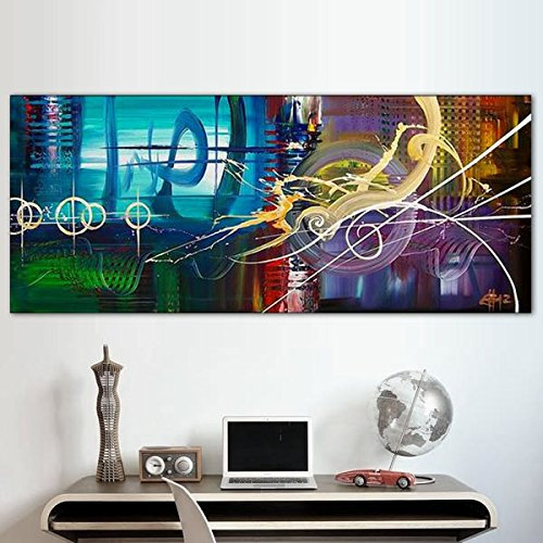 Panoramique le paysage abstrait tableaux peinture (contemporain,contemporaine,moderne)
