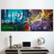 Panoramique le paysage abstrait tableaux peinture (contemporain,contemporaine,moderne)