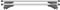 Menabo 000084900000 Max. 75 kg Coppia Barre da Tetto Completa per Auto con Rails, Argento, 120 cm, Set di 2