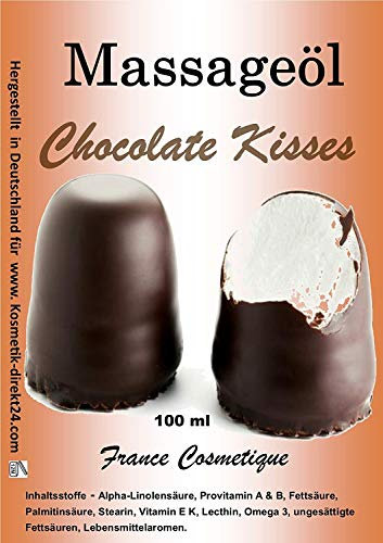 Massageöl Chocolate Kisses Mohrenkopf Essbar 100 ml mit Mohrenkopf Aroma oral verwendbar sehr gleitfähig