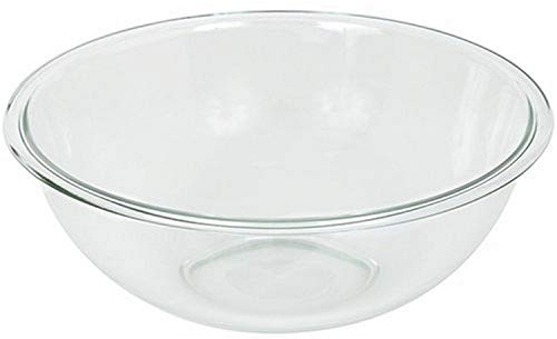 Pyrex Prepware 4-Quart Rimmed Mixing Bowl, Clear