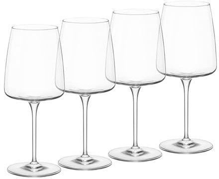 Bormioli Rocco Planeo Grand - Set di 4 bicchieri da 524,5 g, colore: Trasparente