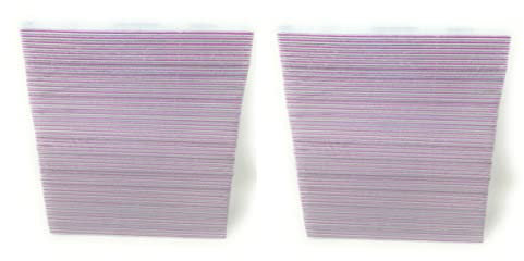 TEMPO DI SALDI 100 Lime A Mezza Luna Bilaterale Grana 100/180 Per Ricostruzione Unghie Nail Art, Colori assortiti