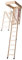 Pull Down Wooden Loft Ladder/Timber Deluxe 3-Section Attic Ladder with Insulated Hatch, Made in Denmark with Wood Supporting Responsible Forestry FCS C022300 1200mm x 700mm
