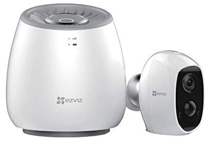 EZVIZ C3A Indoor/Outdoor Battery Camera and 4G Hub with Built-in Siren