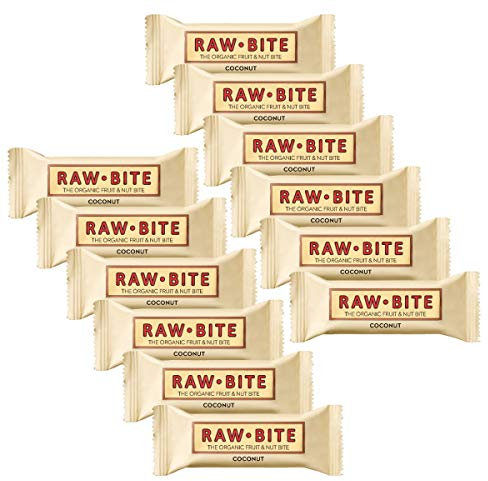 Raw Bite - Coconut Riegel - Frucht-Nussriegel mit feinen Kokosraspeln, Größe:12 x 50 g