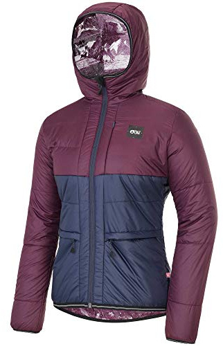 Picture W Kallya Jacket Colorblock-Rot, Damen Primaloft Isolationsjacke, Größe M - Farbe Burgundy
