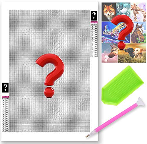 VAIIEYO DIY 5D Mystery Geheimnis Tier Diamond Painting, Diamant Painting Bilder Malerei Kits Überraschung, Zahlen Diamant Home Wand Decor Gemälde Kreuzstich Dekoration 30x40/35x35 cm