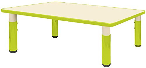 alles-meine.de GmbH Kindertisch/Tisch - höhenverstellbar - Größen & Farbwahl - 1 bis 8 Jahre - grün - apfelgrün - Plastik - für INNEN & AUßEN - Kindermöbel - für Kinder - Mädch..