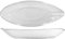 H&H 845543 Set 6 Piatti Ovali Circle, Vetro Trasparente, 24X9 cm