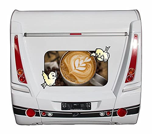 Kaffee Cappuccino Crema I10 Wohnmobil-Aufkleber 95 cm