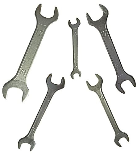 Lotatheta 5 PCs Double Ended 8 mm thru 19mm Cone Wrench Bicycle Tool Kit Spanner Bike Cycling Multi Set