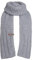 KNIT FACTORY - Alex Schal - Lange Strickschal - Mit grobmaschige Strickmuster - Aus Wolle - Für Damen und Herren - Grau - 200 x 45 cm