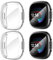 Diruite 4-Stück Schutzfolie für Fitbit Versa 4/Sense 2 Schutzhülle, HD Stoßfestes Weiche TPU Cover Vollschutz Display Schutz Hülle für Fitbit Versa 4/Sense 2 Schutz Case