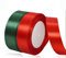 Geschenkband Weihnachten 25mm Rot und Grün Xmas Satinband 2 Rollen/45 Meter Breit Schleifenband Stoffband für Geschenkverpackung, Weihnachtsbaum Dekoration, Weinachts Dekoration