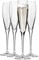 Krosno - Perla Champagnergläser 4 x 170 ml | Sektgläser | Champagner Gläser | Prosecco Gläser | Hochzeitsgeschenk | Spülmaschinenfest | Kristallines Glas | Bleifreies Glas | Kratzfest | Geschenkidee