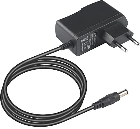 DMX Consola Accesorios Fuente de alimentación 9V DC, 9V Guitar Pedal Fuente de alimentación, 9 Voltios 1000mA Cable de Carga para Teclado de Piano, Efectos de Guitarra Pedal Adaptador Centro Positivo