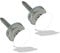HANDLEZONE® Flush Mounted Magnetic Catch, Concealed Fixing for Internal Doors, Single, Double, Sliding, Bi-fold, Wardrobe, Cupboard, to Keep Doors Closed, 1 Set - White