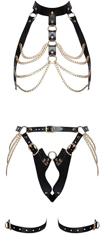 Zado Bondage-Set, Schwarz, S/M