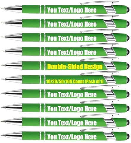 Generisch Bis Zu 100 Personalisiert Kugelschreiber mit Gravur Hochwertig Metall Stylus Stift,Kugelschreiber mit Logo,Namen,Nachricht,kugelschreiber mit Touchpen,Geschenk für Frauen Männer