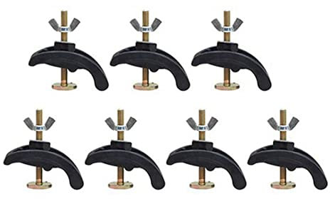 Aqxyxsw 7sets 85mm Cnc Grabado de fresado MAMÁ Parte de la fruta p riestas Placa de sujeción de la abrazadera de sujeción del enrutador de la platina Ajuste for la tabla de trabajo T-slot lingli