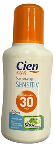 Cien Sun Sensitiv Sonnenspray 200 ml LSF 30 Wasserfest Ohne Duftstoffe (5)