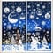 Christmas Window Stickers, 260 pcs Double Sided Christmas Window Cling, 9 Sheet Reusable Christmas Window Decal White Static Sticker for Christmas Window Decorations, Christmas Decorations
