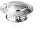 HOHOVYVY Chimney Cover, Stainless Steel, Chimney Hole Cover, Stainless Steel Chimney Cap, Outer Wall, Fresh Air Outlet, Roof Pipe, Cooker Hood (160 mm (6 inch))