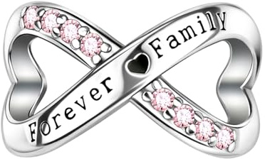 LaMenars für Armbänd Infinity Symbol Forever Family 925 Sterling Silber Bead Women Charms Mother's Day Birthday Anniversary Jewelry for Wife