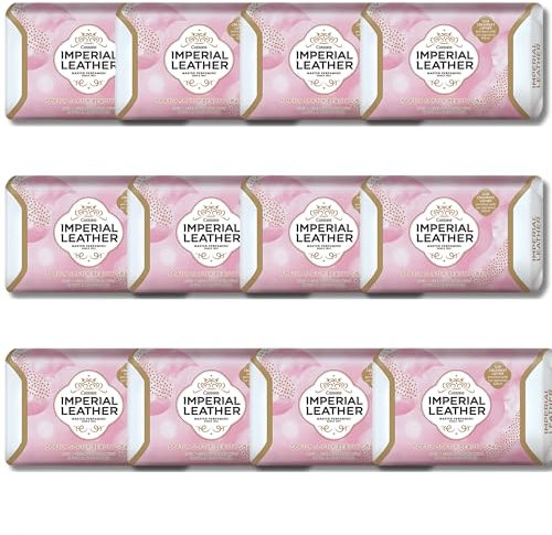 Leather Softly Beauty Soap 95g - Luxurious Rose & Fruity Scent with Delicate Petal Notes, Evoking Nostalgic Memories for an Indulgent Bathing Experience -Pack of 12