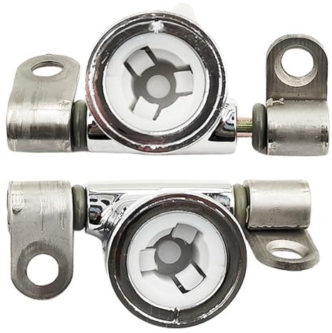 Chrome Toilet Seat Hinges AI0002100R Compatible with Roca Giralda DAMA Senso Easy Release Removable Set