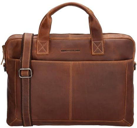 Hide & Stitches Laptoptasche Japura Kollektion 15,6 Zoll Laptopfach Verstellbarer Schultergurt Doppelgriff Reißverschluss