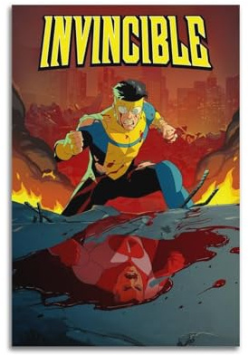 ZCDSEFF Poster Invincible Young Man, Anime-TV-Show-Poster, dekoratives Gemälde, Leinwand, Wandposter und Kunstdruck, moderne Familienschlafzimmer-Dekoration, Poster, 20 x 30 cm