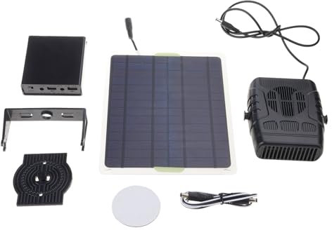 NVOQILIN Chauffage solaire compact pour réchauffer les poulaillers et les maisons d'animaux domestiques, chauffage solaire compact
