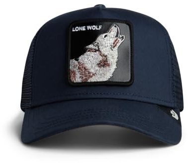 Goorin Bros. Lone Wolf Trucker Cap Unisex Polyester Blend Blue