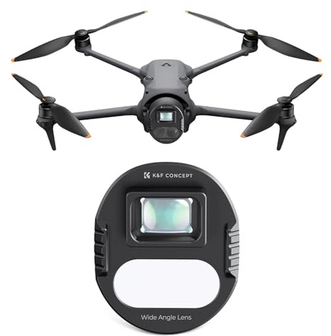 K&F CONCEPT Wide-angle Lens Compatible with DJI Mavic 4 pro, 108° Shooting Range Wider View Snap-fit HD Optical Glass Drone Accessories