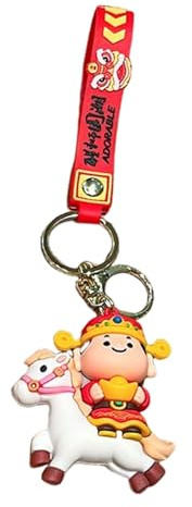 Generico Pendentif Cheval,Décoration du Nouvel An Chinois 2026 - Porte-clés De Sac Du Nouvel An Chinois - Pour Femme Et Enfant Idéal Pour Sacs À Dos Sacs À Main Et Fêtes À La Maison, Un
