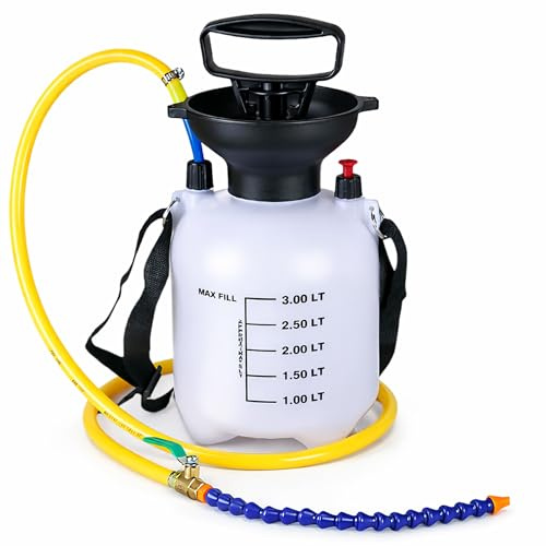 YOZAIUUI Gearbox Oil Filling Pump - 3L Transmission Fluid Dispenser | Pneumatic Transfer Tool With 140cm PU Hose Brass Valve And Universal Nozzle For Cars Trucks And Boats
