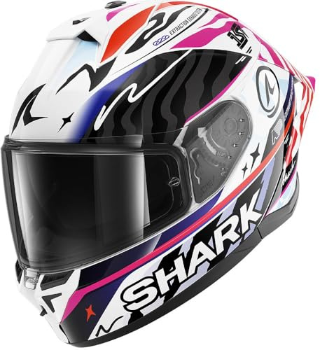 SHARK, Integraler Motorradhelm SKWAL CUP SPEED-FANCY White Black Orange WKO, L | Pinlock vorbereitet