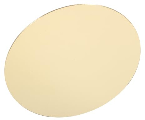 jojofuny Plateau Décoratif Miroir Rond Doré en Acrylique 15 Cm Épaisseur 1,5 Mm 4 Pièces pour Mariage, Présentoir Bijoux et Décoration Intérieure Élégante
