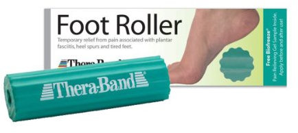 TheraBand Fußroller zur Linderung von Fußschmerzen, Massageball-Roller für Fußgewölbeschmerzen, Plantarfasziitis-Behandlung, Fersensporn, Linderung von müden Füßen, bestes Fußmassagegerät mit Rillen