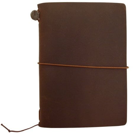 Midori Traveler's Notebook Journal Passport Size - Brown by