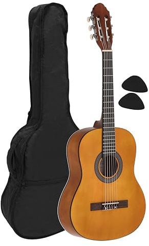 Juan Miguel Navarrez Konzertgitarre, klassische Gitarre, 3/4 honey - Natur, inkl. Tasche