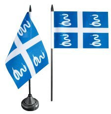 Digni® Drapeau de Table France Martinique, Mini Drapeau - 10 x 15 cm