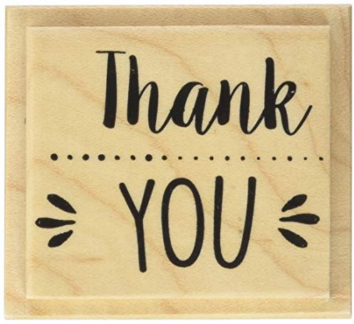 Knorr Prandell 211800393 Knorr prandell 211800393 Stempel aus Holz (Danke) Motivgröße 5 x 3,8 cm , Motiv: Thank YOU