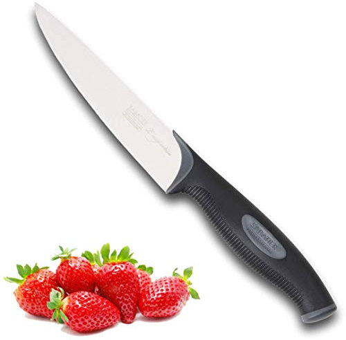 Sabatier Professional L’Expertise 6pc Revolving Knife Block Set – Chrome Molybdenum Stainless Steel, Finely Ground Razor-Sharp Blades, Ergonomic Soft Grip Handles.