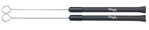 Stagg SBRU20-RM Retractable Wire Brush with Rubber Handles