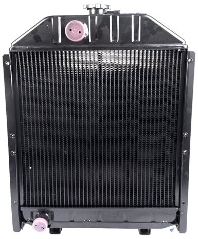 Ama Radiatore per Trattore Adattabile Fiat 4973345 – Rame di Alta Qualità, Sistema di Raffreddamento a 4 Elementi da 59 mm