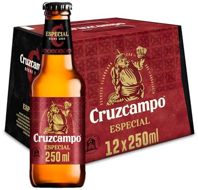 Cruzcampo Especial Cerveza Lager Pack Botella, 12 x 25cl
