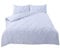 Highams Diamond Pintuck Duvet Cover with Pillow Case Luxury Pinch Pleat Bedding Set, White - Single